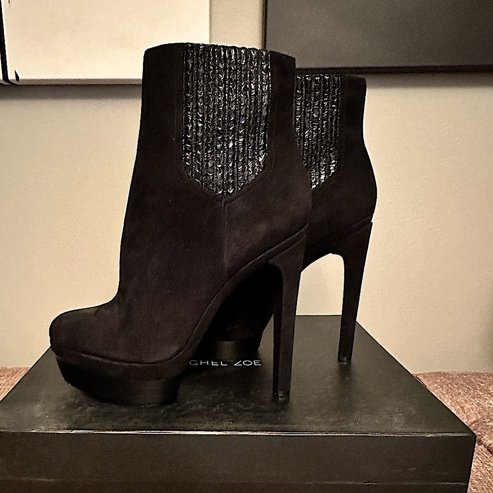 Rachel Zoe Audrey Real Snake/Suede Boots